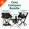 Cozy Campers Bundle — 2 Chairs, Covers, Table & Ground Sheets