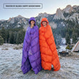Ozzi Gear Puffy Hooded Blanket — Water-Resistant 2-in-1 Wearable Blanket