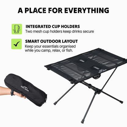 Ozzi Gear Mini Table — Lightweight Folding Camping Side Table
