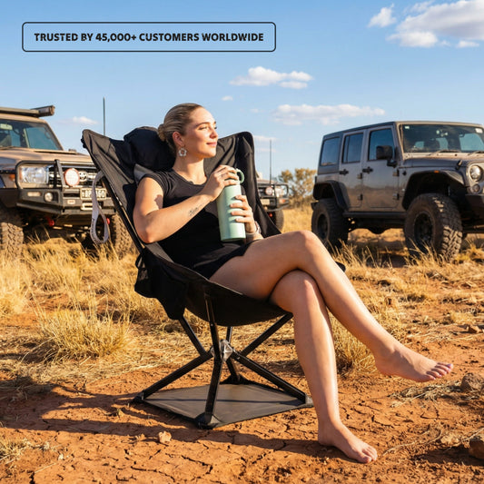 Ozzi Outdoor Lounger — 5-Second Setup, 3kg, 170kg Rated